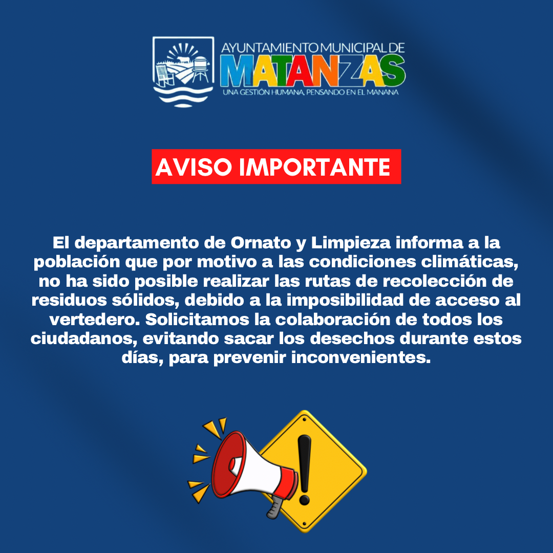 Aviso importante